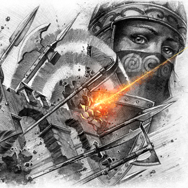 Форзац для сборника фантастики