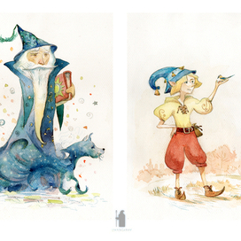 персонажи волшебник и гномик