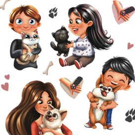 Стикерпак (милые зверюшки)