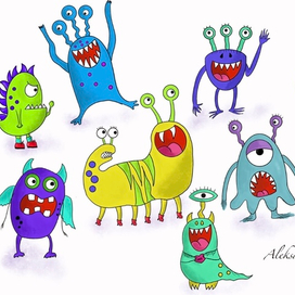 Funny monsters
