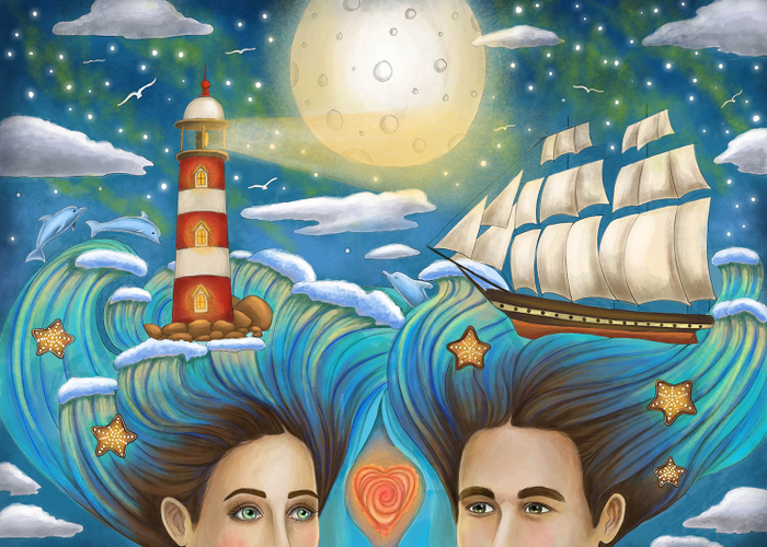 Маяк и корабль