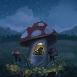 Иллюстрация для обложки детского альбома