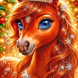 Красная лошадь