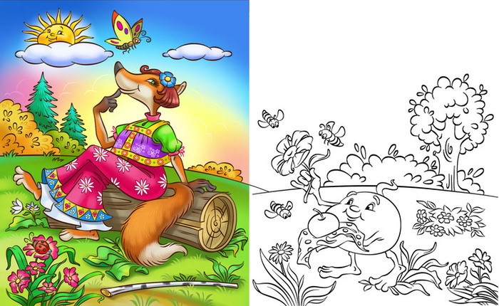 Колобок - лиса