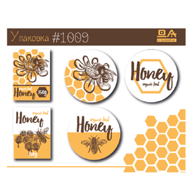 Дизайн этикетки мёд ДА#1009