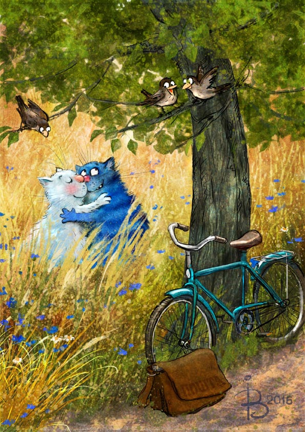 Почтовый роман. "В чистом поле васильки..."