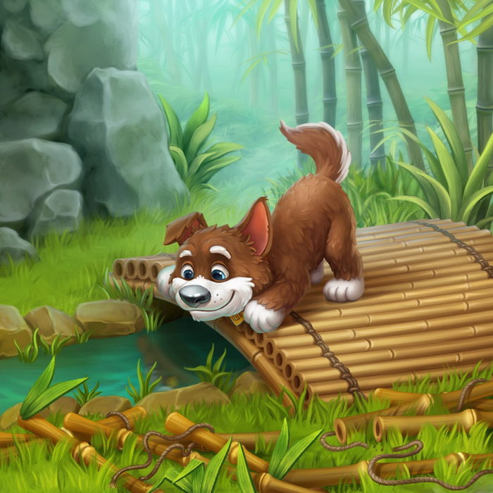 Некоторая графика для проекта Gardenscapes компании Playrix