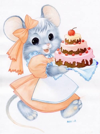 Мышка с тортиком