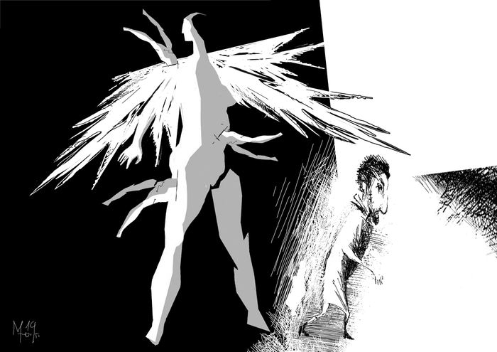 Из серии "Страшный сон" лист 4