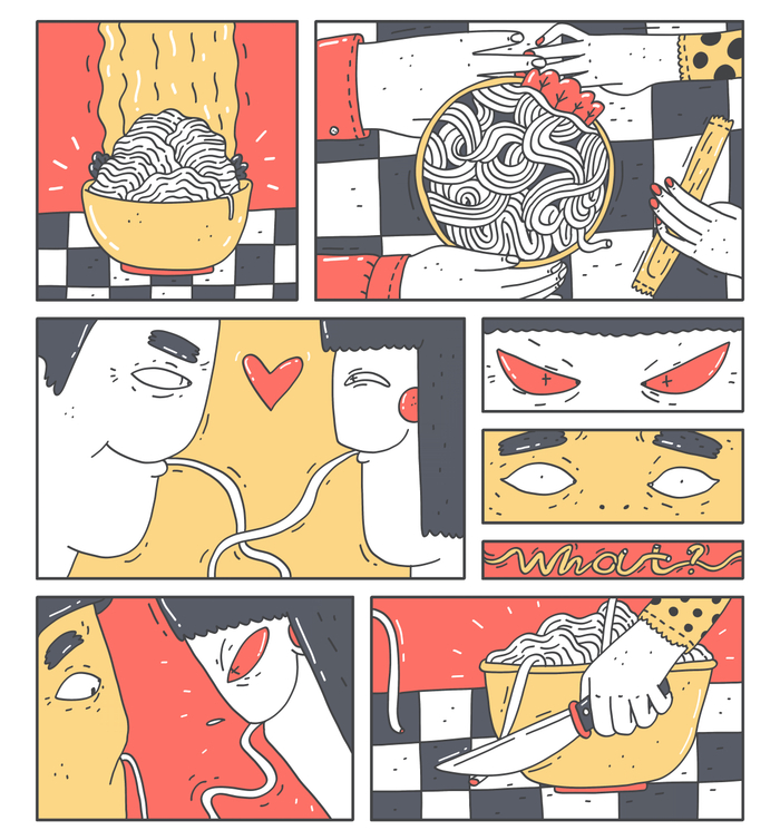 Очень вкусная лапша