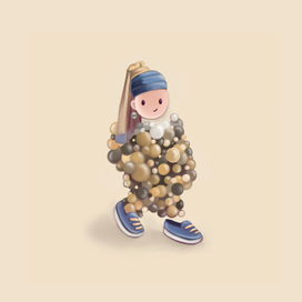 Персонаж для NFT проекта Imaginary Ones| Жемчужная сережка