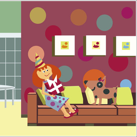 Флат графика. праздник.