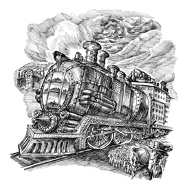 Викторианский паравоз