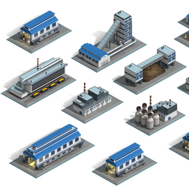 Здания для карты предприятия