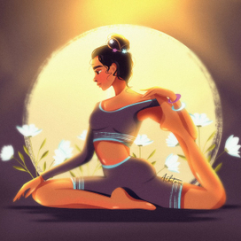 Иллюстрация «Йога»