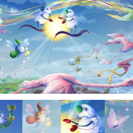 Изгнание снега волшебными зверятами