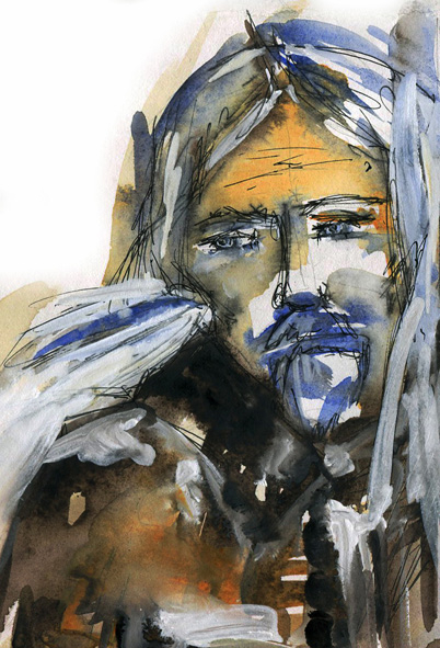 Портрет в голубом.