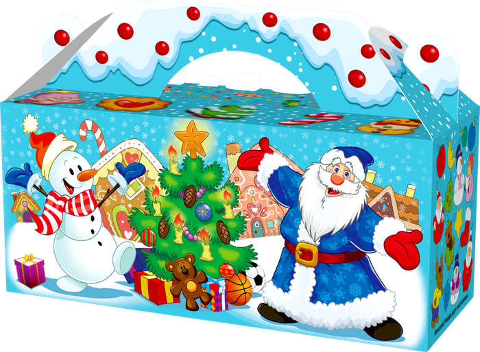 коробка новогодняя маленькая