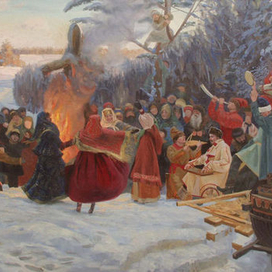 Масленица.Проводы зимы.XVIIв.