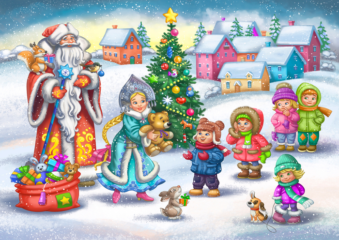 ПРОДАЕТСЯ. Новогодняя иллюстрация