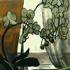 Набросок орхидеи