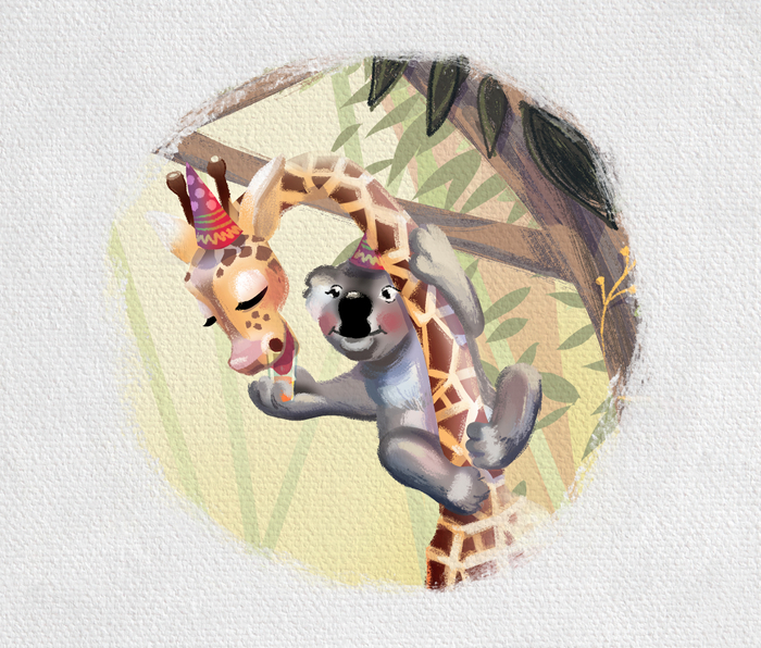 Коала и жираф