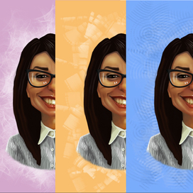 Шарж по фото.