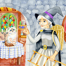 Книга о волшебнице и ее кошке. Birmi. Издана в Швейцарии в 2021 г.