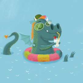 Драконы для календаря Artmetrika