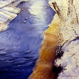 ,,Зима на р.Кекавине.Латвия,,