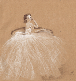 Невеста (проба бумаги крафт)