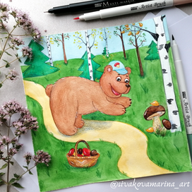 За грибами)