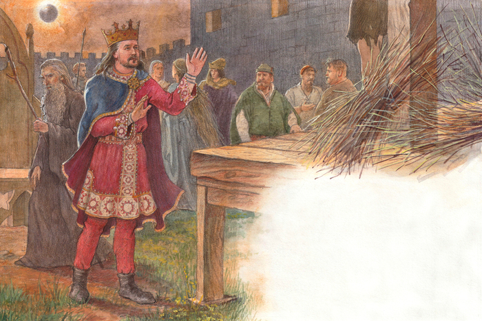 Иллюстрация к роману М.Твена "Янки при дворе короля Артура"