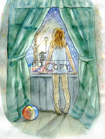 Девочка у окна