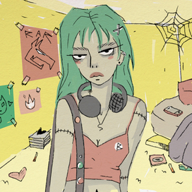 зомби девочка