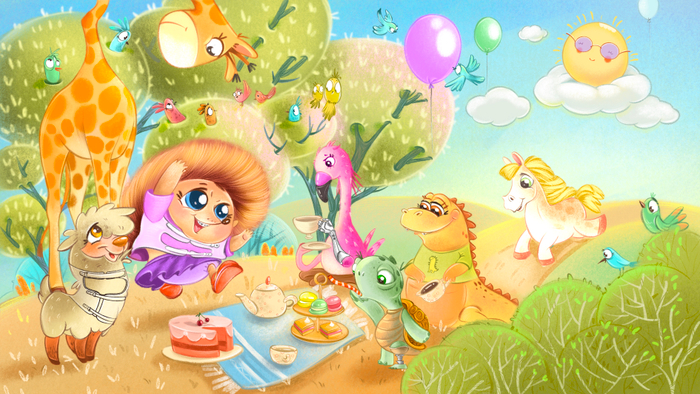 Иллюстрация для благотворительного детского фонада