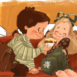 Иллюстрация к музыкальной пьесе «В школьном автобусе»