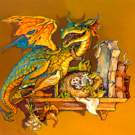 Элемент оформления обложки к книге Д. У. Джонс «Ходячий замок», издательство «Азбука», 2005 г.