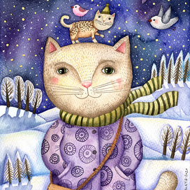 "Прогулка под луной" 🌝🌗 