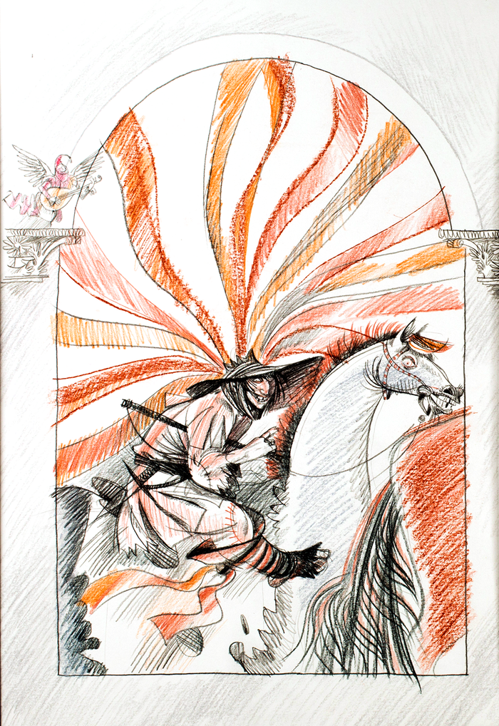 фрагмент илл. к комедии У.Шекспира "Укрощение строптивой"