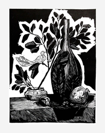 Птичка и гранат