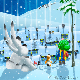 Декабрь, снегопад )))