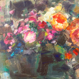 этюд с шиповником