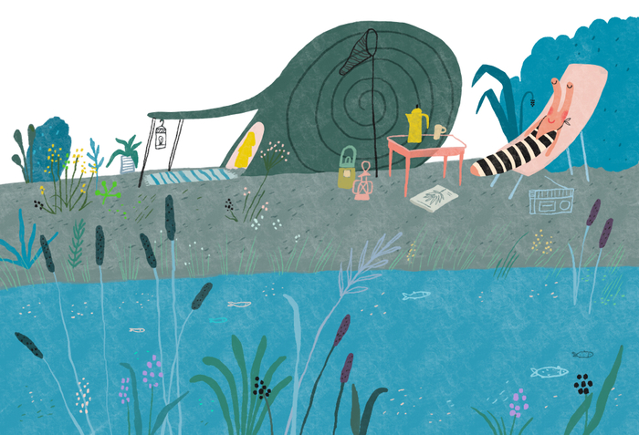 Улитка на отдыхе