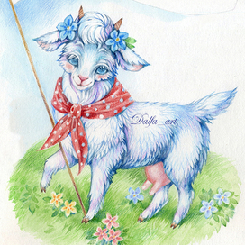 Козочка на этикетку