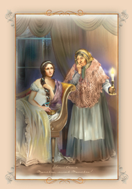 Иллюстрация к "Евгению Онегину" Татьяна и няня