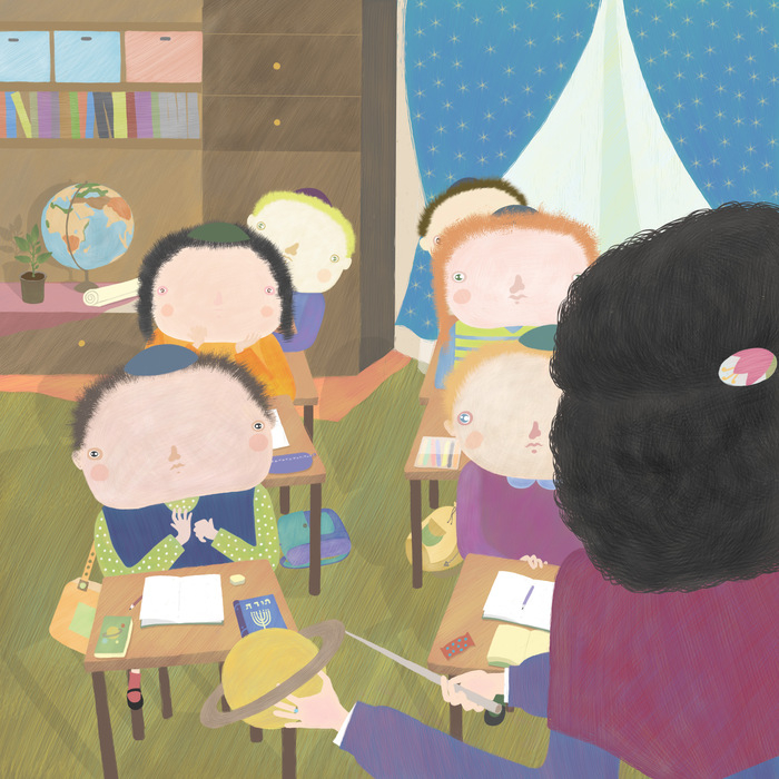 Борис на уроке астрономии