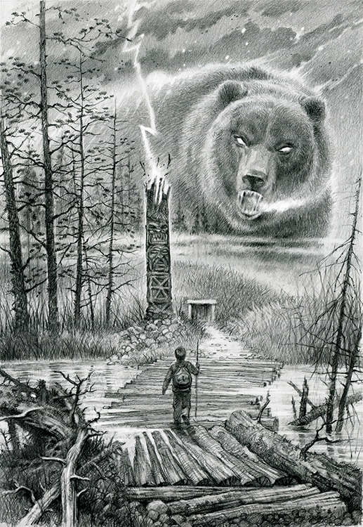 Иллюстрация к произведению А. Атеева "Серебряная пуля"