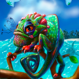 Cube.Nature on the cube.Heavenly nature in Cuba on the shores of the Atlantic.