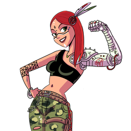 Post apocalypse girl (Character design)
